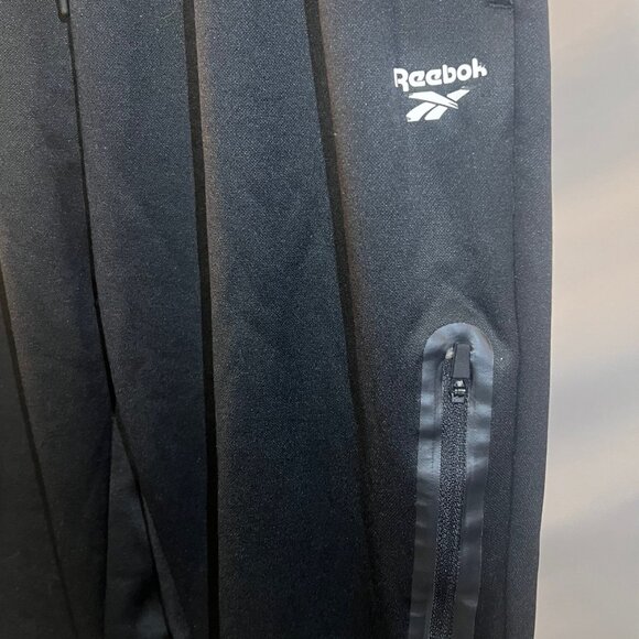 Reebok Mens Black Joggers/Sweatpants Size Large, with zipper pockets - Picture 3 of 9
